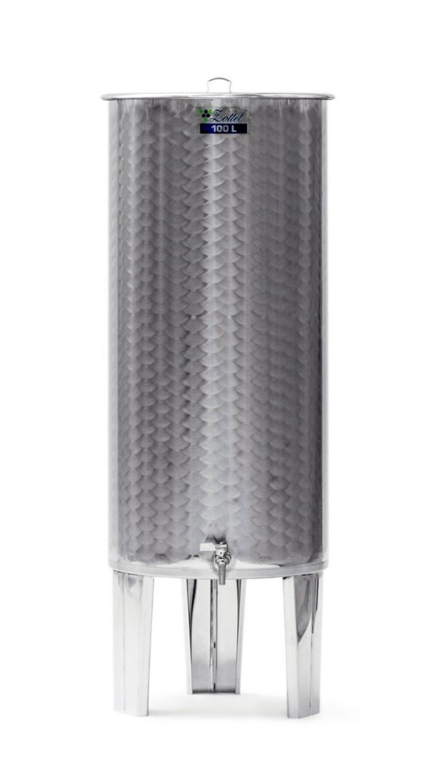 Úszofedeles INOX bortartály,100l termék fő termékképe