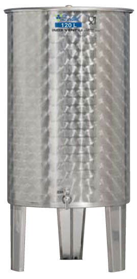 Úszófedeles INOX bortartály, 120 l termék fő termékképe