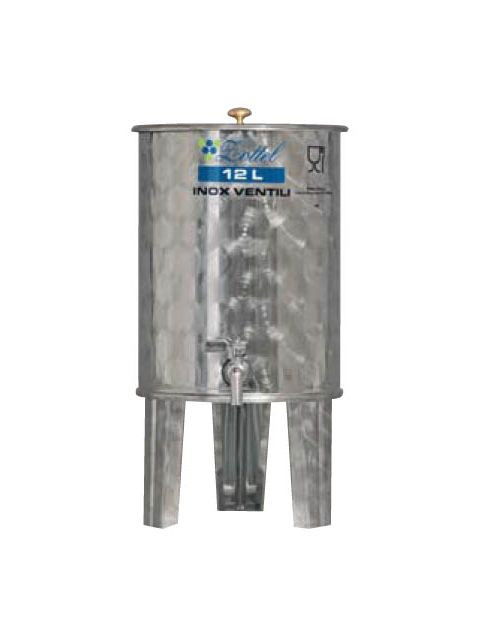 Úszófedeles INOX bortartály, 12 l termék fő termékképe