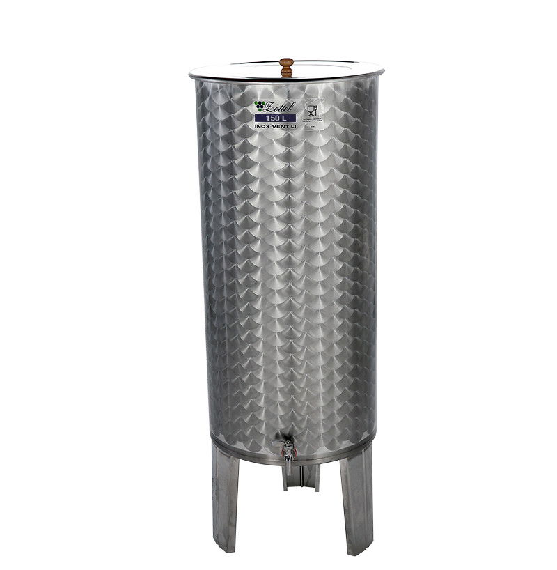 Úszófedeles INOX bortartály, 150 l termék fő termékképe