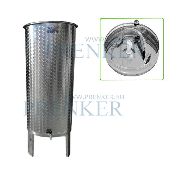 Úszófedeles INOX bortartály, 180 l - pumpás szettel termék fő termékképe