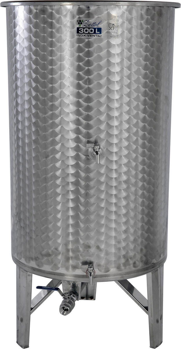 Úszófedeles INOX bortartály, 300 l - 3 csapos termék fő termékképe