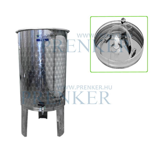 Úszófedeles INOX bortartály, 70 l - pumpás szettel termék fő termékképe