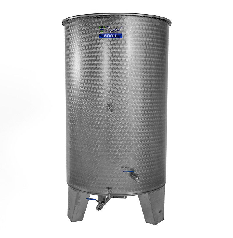 Úszófedeles INOX bortartály, 800 l - 3 csapos termék fő termékképe