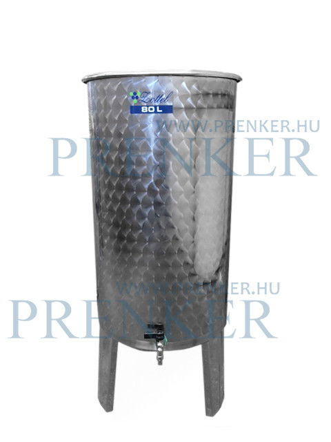 Úszófedeles INOX bortartály, 80 l termék fő termékképe