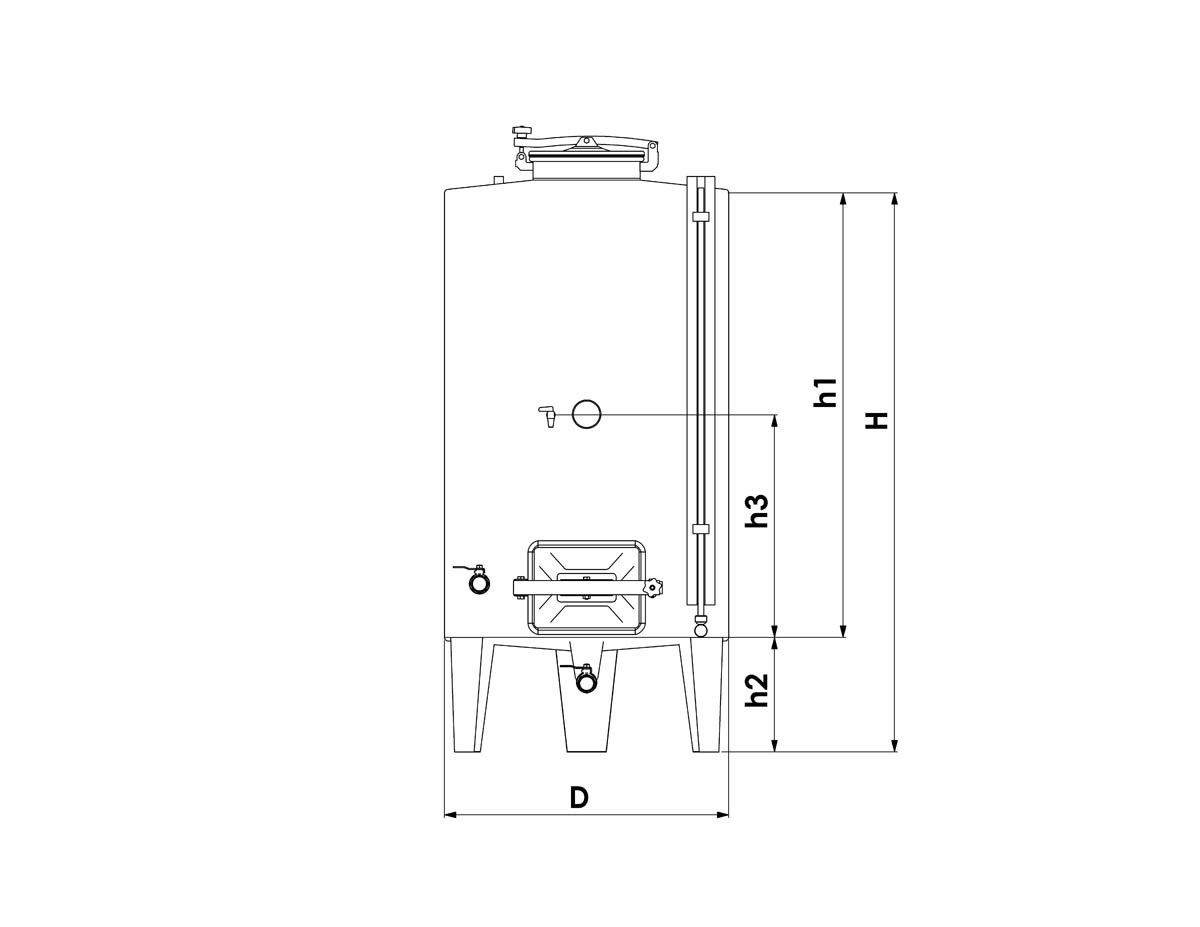 ZOTTEL Erjesztő tartály 1100l termék fő termékképe