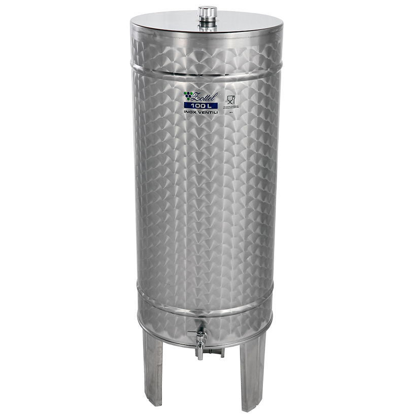 INOX pálinkás tartály, 100 l - álló termék fő termékképe