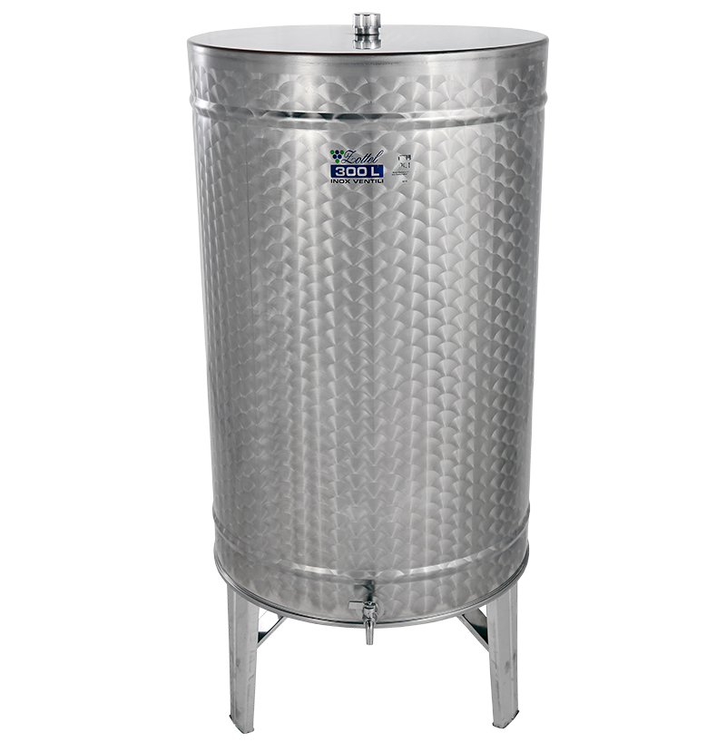 INOX pálinkás tartály, 300 l - álló termék fő termékképe