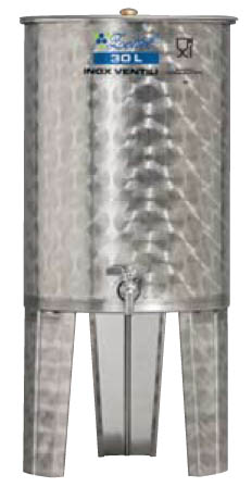 Úszófedeles INOX bortartály, 30 l termék fő termékképe